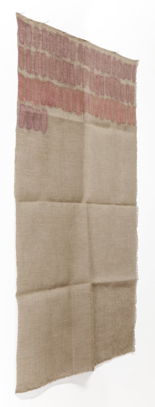 Giorgio Griffa, Segni verticali, 1975