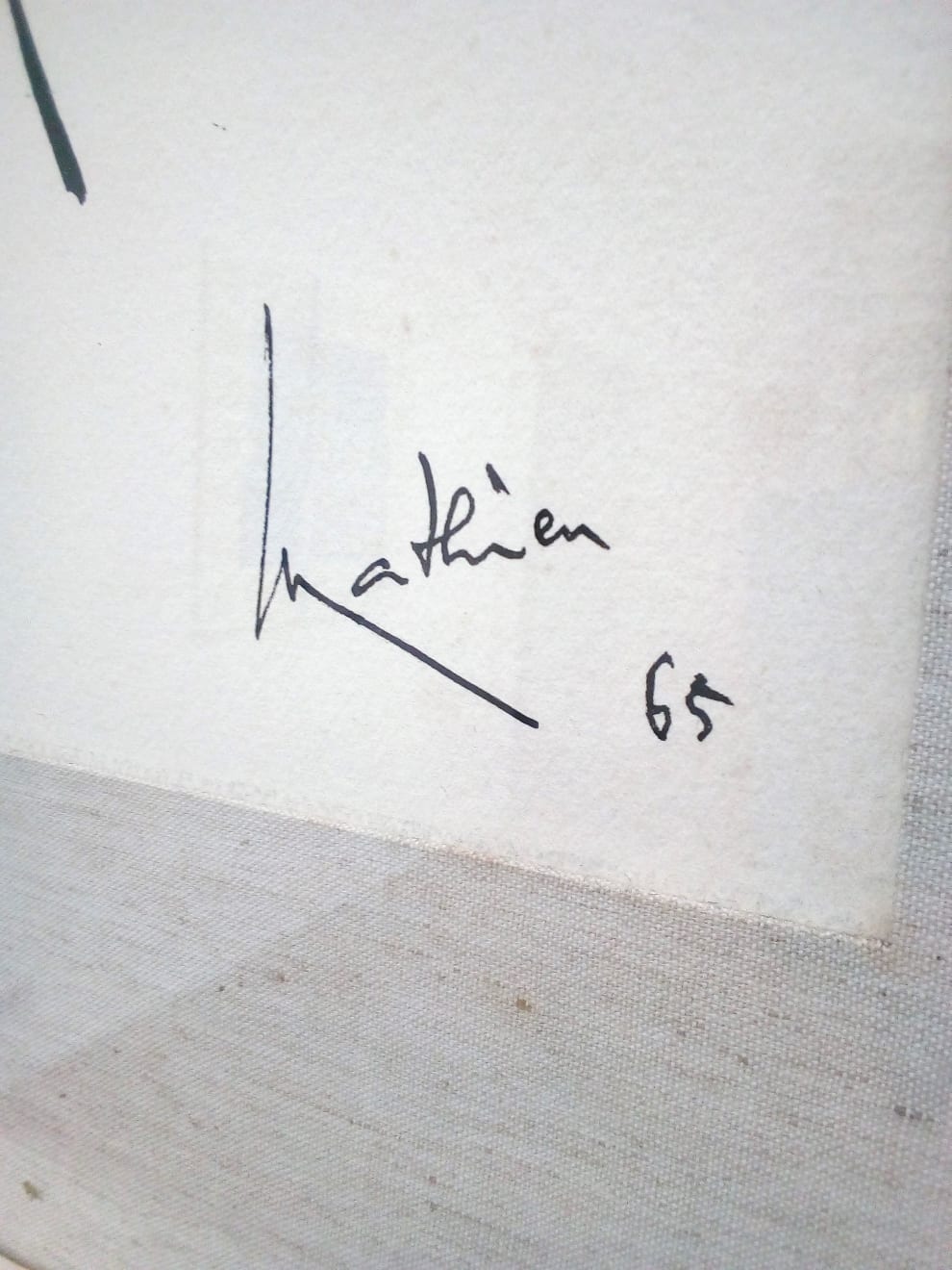 Georges Mathieu, Composizione, 1965