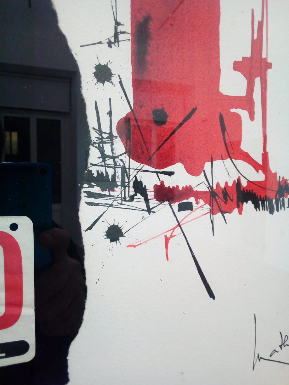 Georges Mathieu, Composizione, 1965