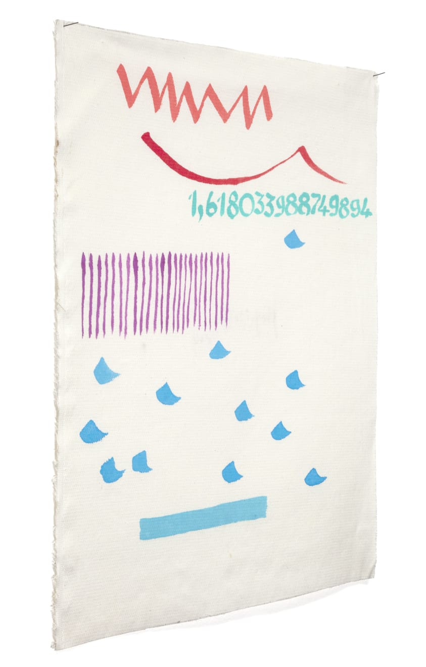 Giorgio Griffa, Canone aureo 894, 2009