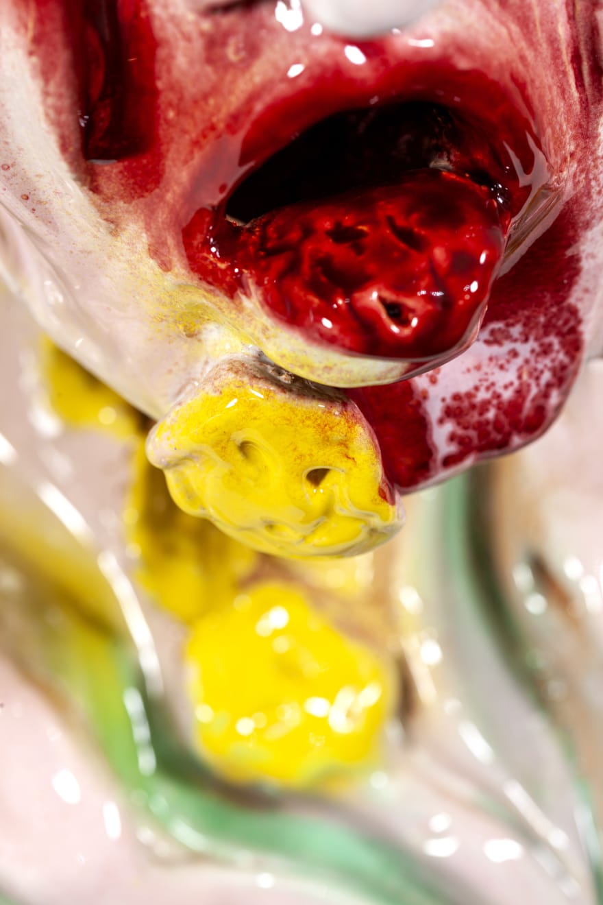 Zoe Williams, Figure of vice 3 (Gold to water - flesh over pearls), 2022