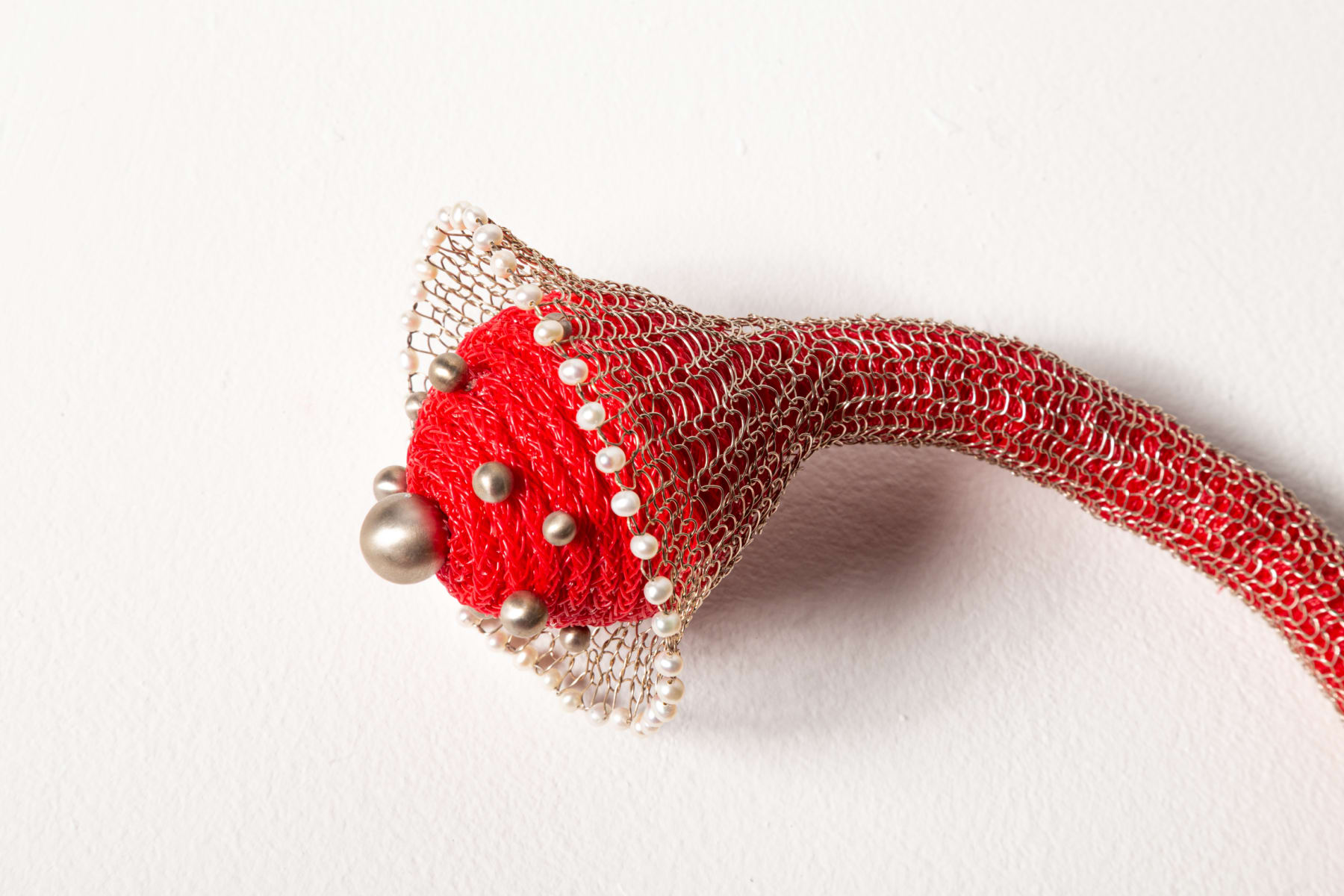 Maria Nepomuceno, e Antonio Bernardo Microcosmos 10: Colar vermelho com radiolária, 2015