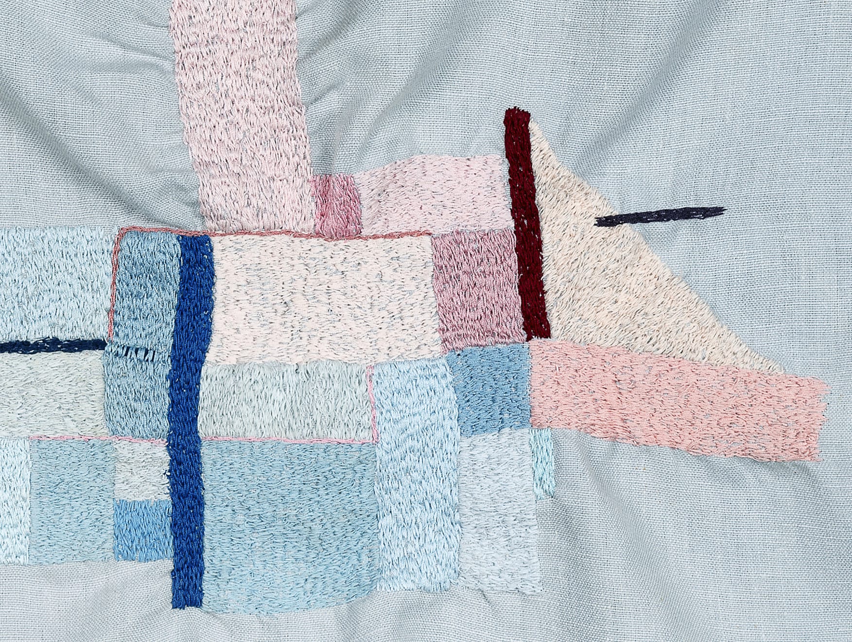 João Modé, Construtivo [Paninho], Rosa e Azul, 2019