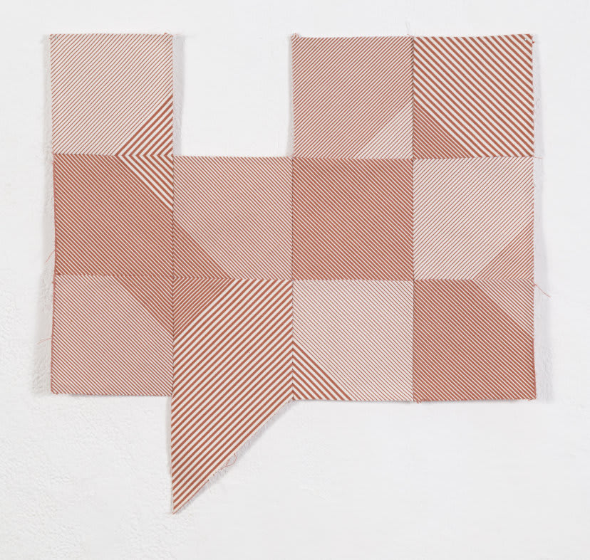 João Modé, Construtivo [Paninho], quadrados com listras, 2020