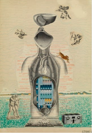 Anatoli Brussilovsky, Anatomy with cherubs, 1963