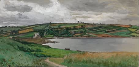 Alexandre Nikolayevich Benois, The View of the Bay at Tremelin, 1906