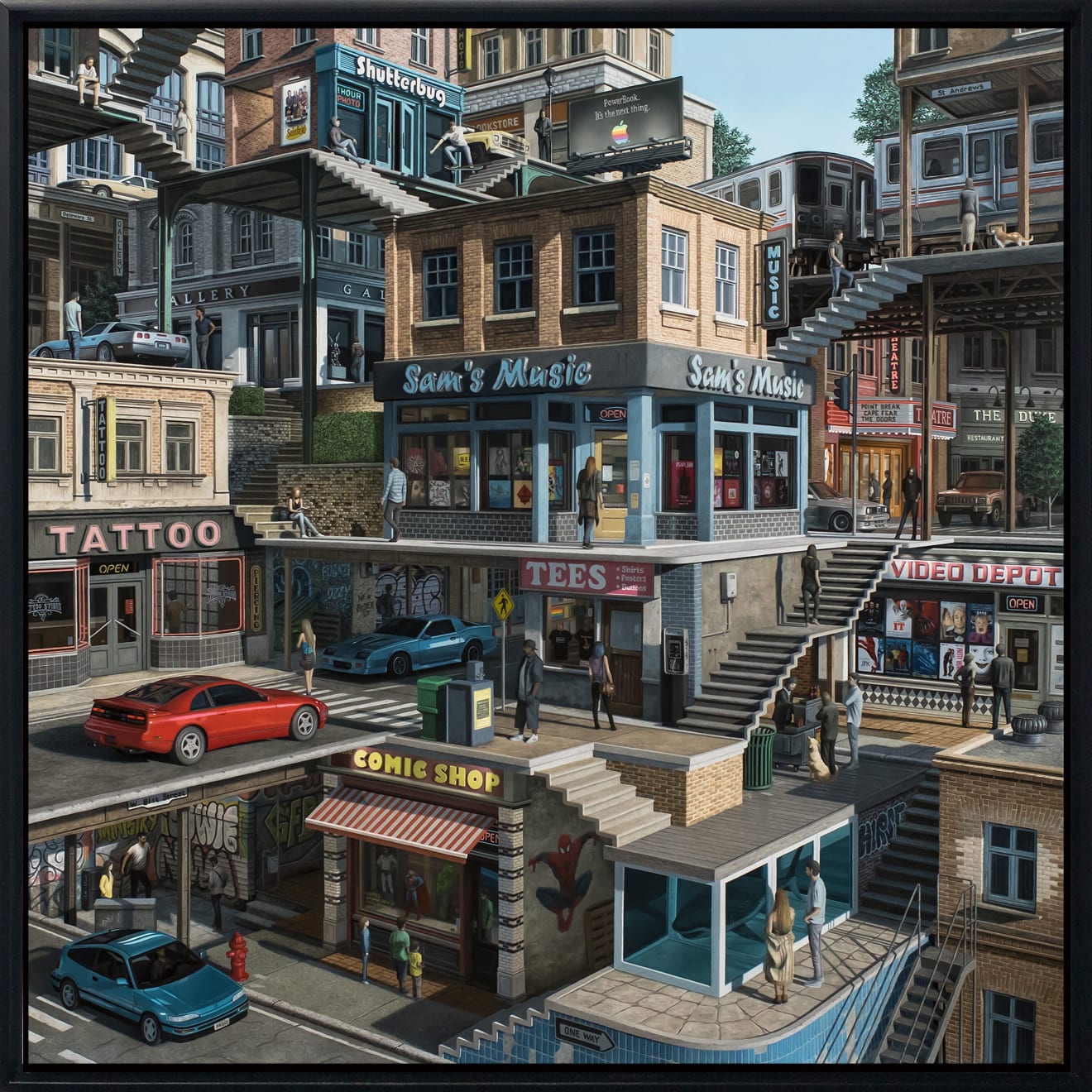 Jeff Bartels, Urban Glitch 1991, 2022