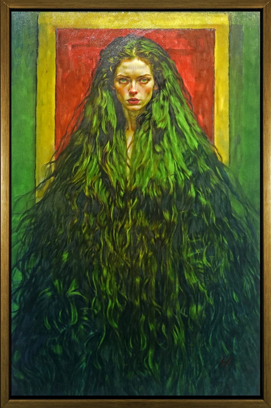 Brian Haberlin, Green Rapunzel, 2025