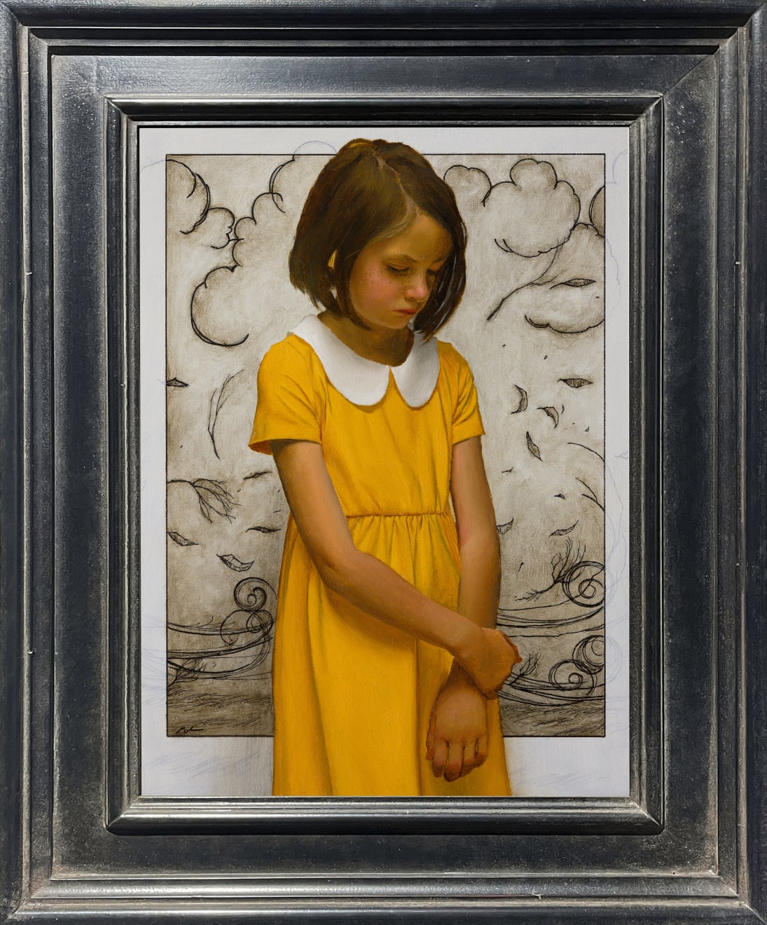 Mark R. Pugh, Girl Quietly Listening to the Sound of an Imminent Storm, 2024
