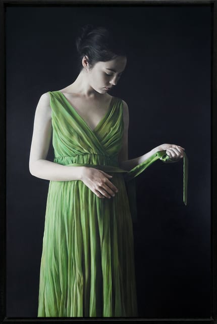 Anne-Christine Roda, The Green Dress, 2021