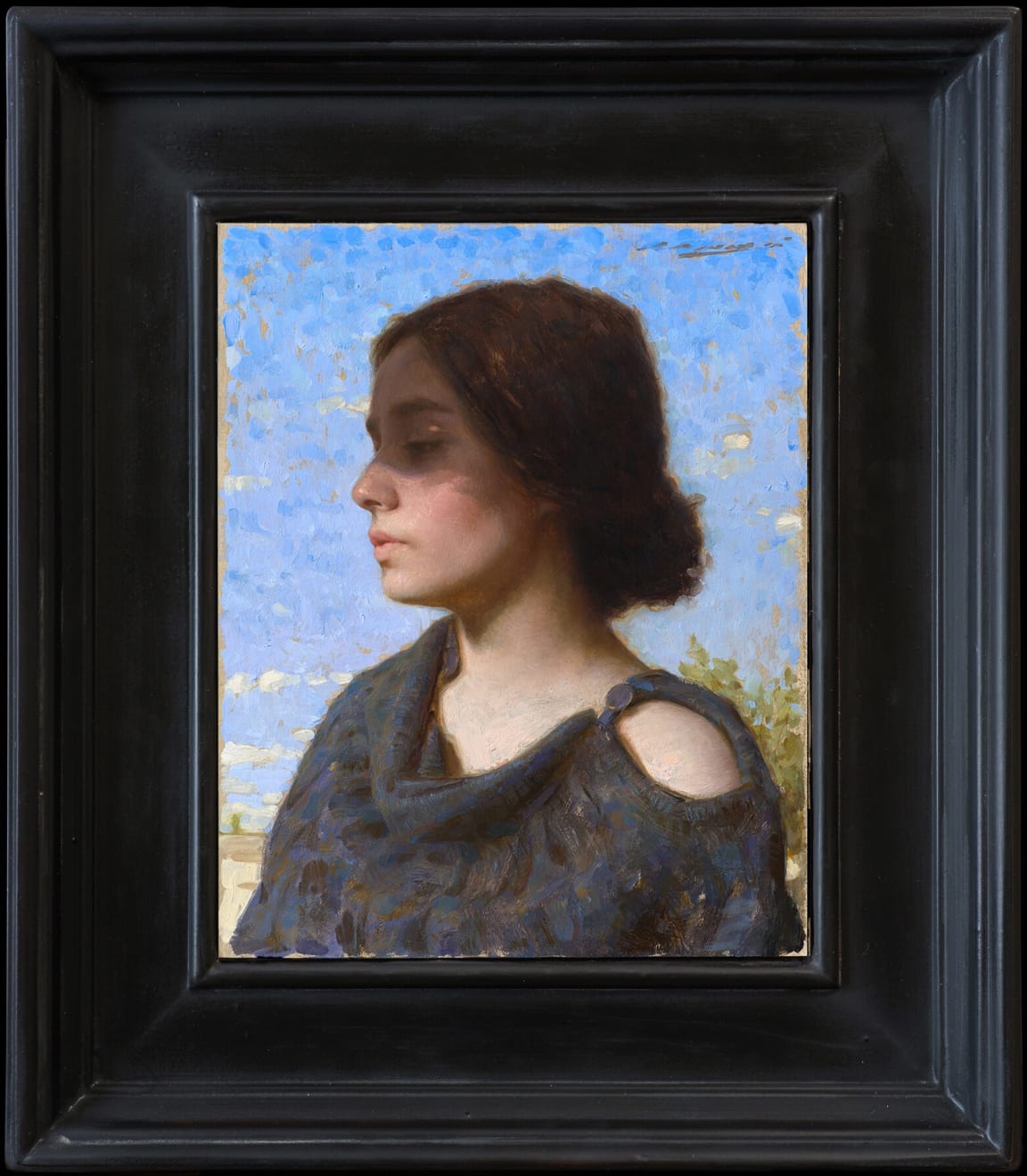 Alex Venezia, Portrait Against Blue Sky, 2024