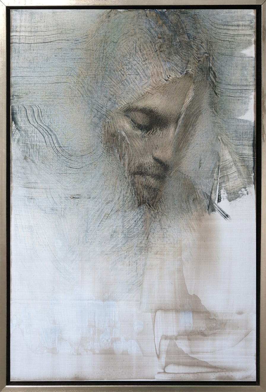 Daniel Bilmes, Veiled Self-Portrait, 2025