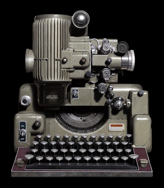 Jeff Bartels, Type to Video Conversion Projector, 2018