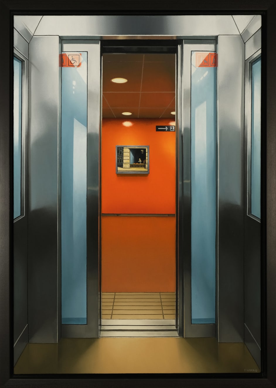 Peter Harris, Elevator with Hopper, 2023