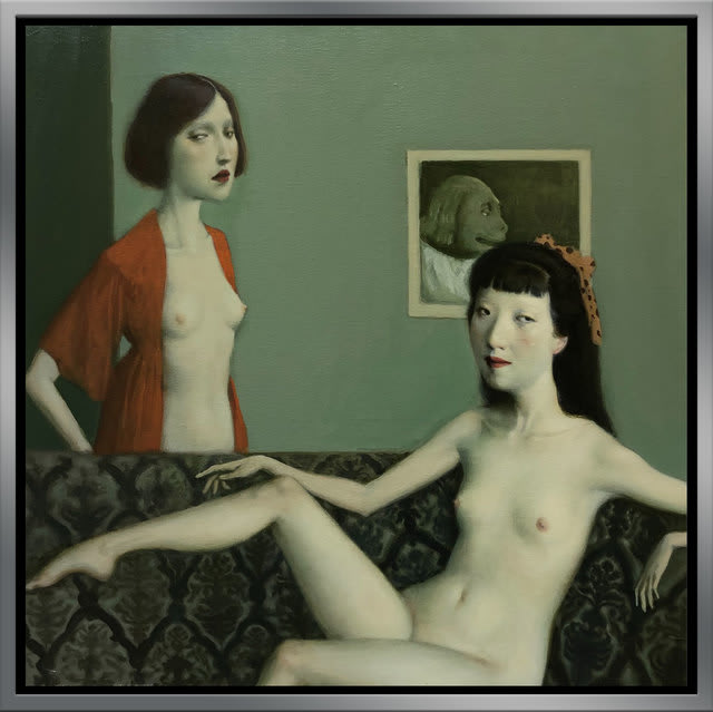 Jeffrey Chong Wang, Two Girls, 2020