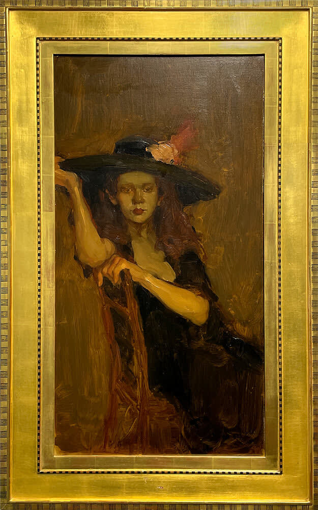 Malcolm T. Liepke, Girl with the Wide Brimmed Hat, 1991