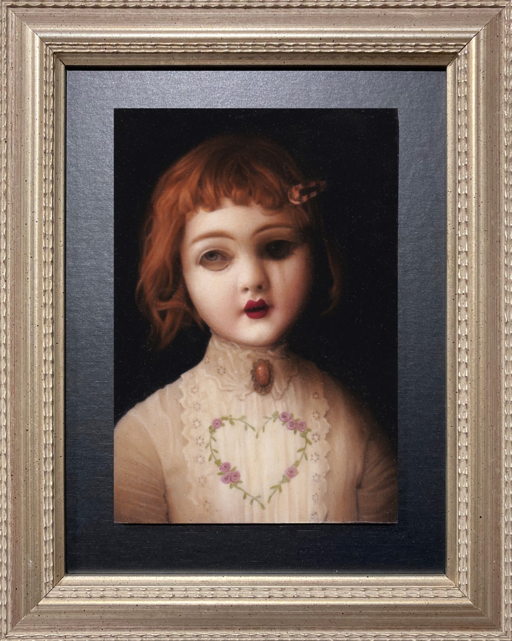 Stephen Mackey, Girl with an Embroidered Heart, 2022