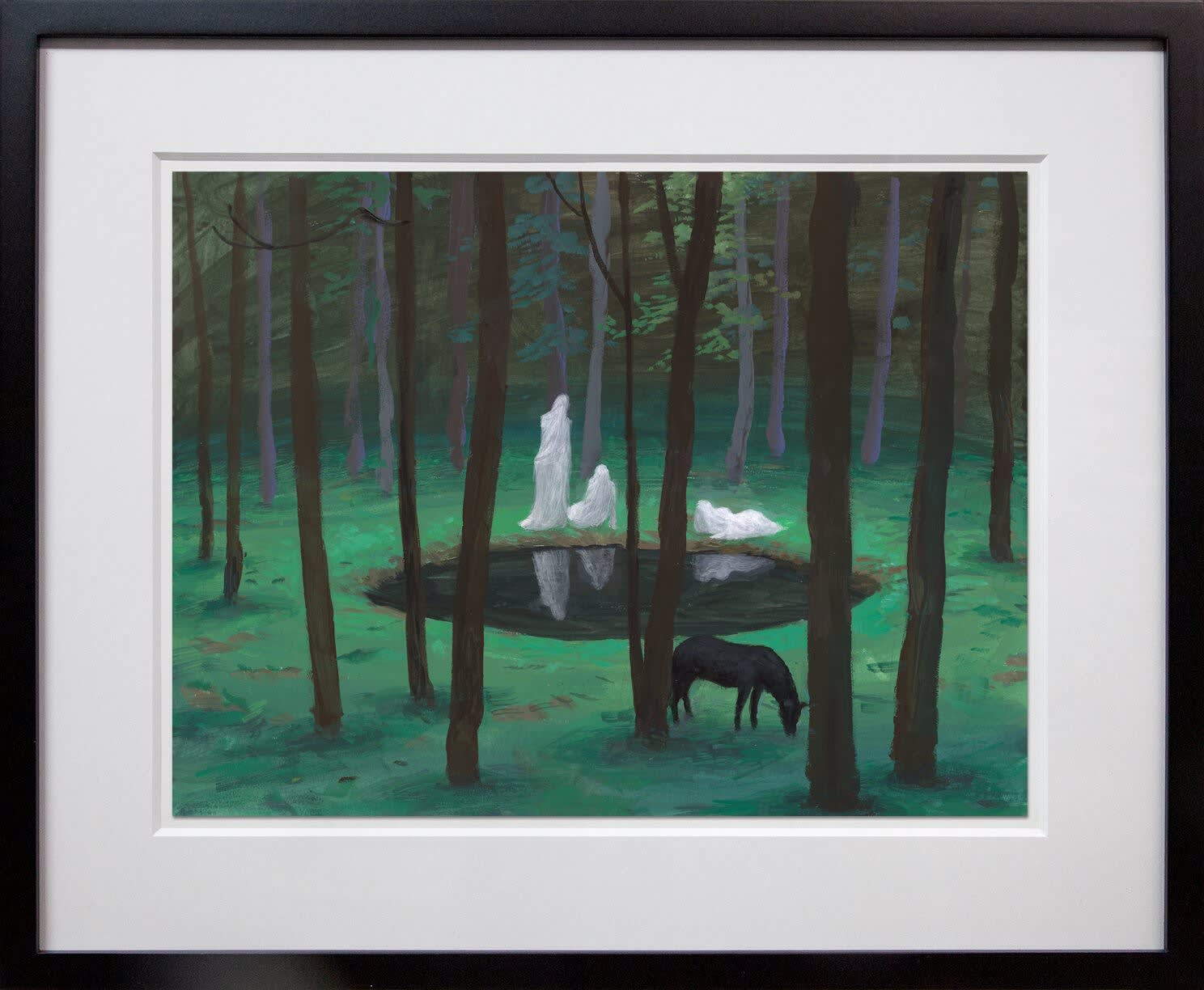 Aron Wiesenfeld, Study for The Pond, 2023