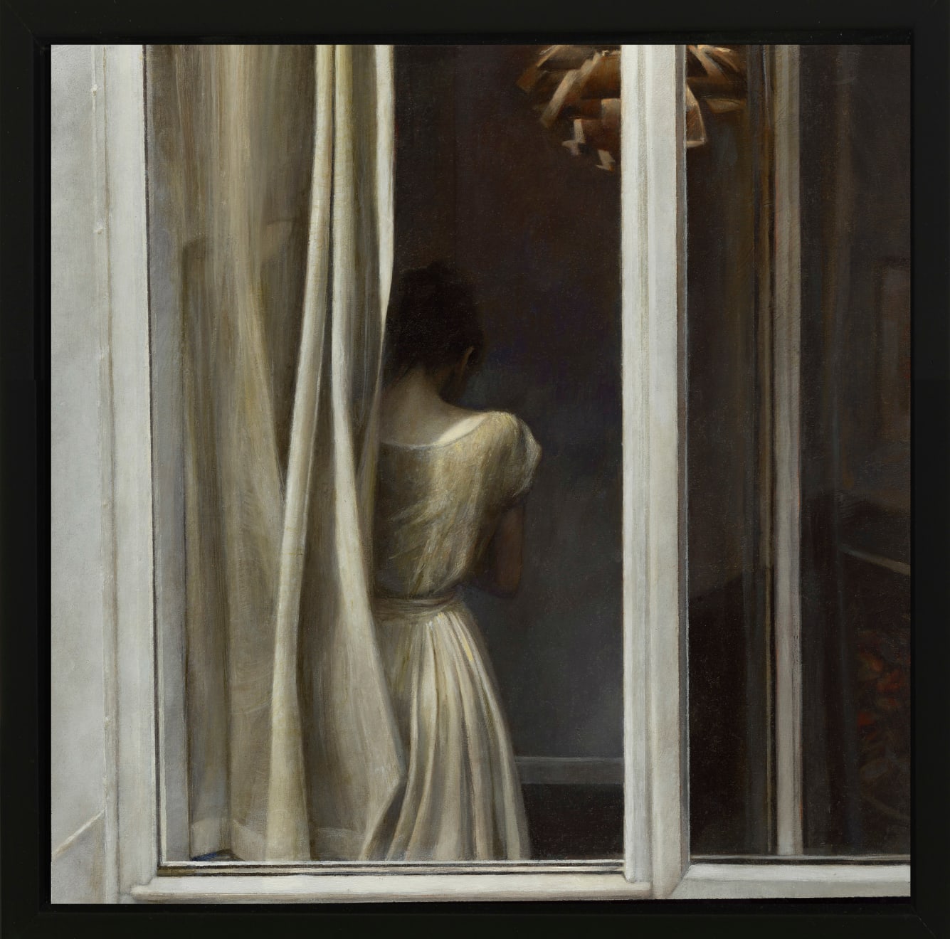 Fletcher Sibthorp, Girl by a Window after Hammershoi, 2024