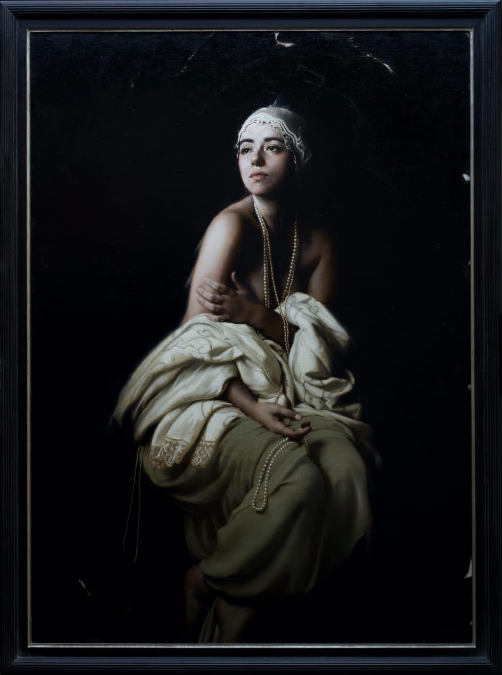 Carla Paine, Woman with Embroidered Headscarf, 2024