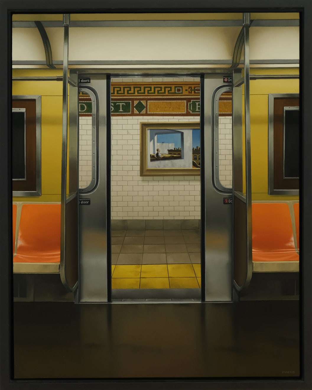Peter Harris, Broad Street with Hopper, 2024