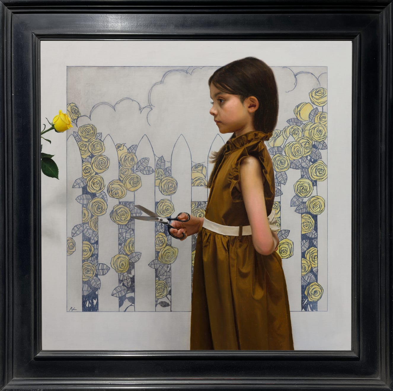 Mark R. Pugh, The Girl with Scissors and the Prize Winning Rose Bush, 2024