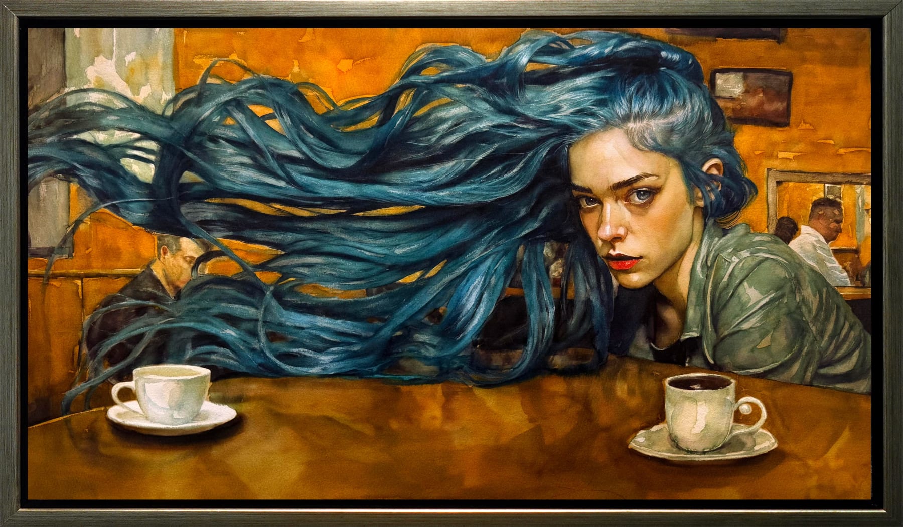 Brian Haberlin, Blue Rapunzel, 2025