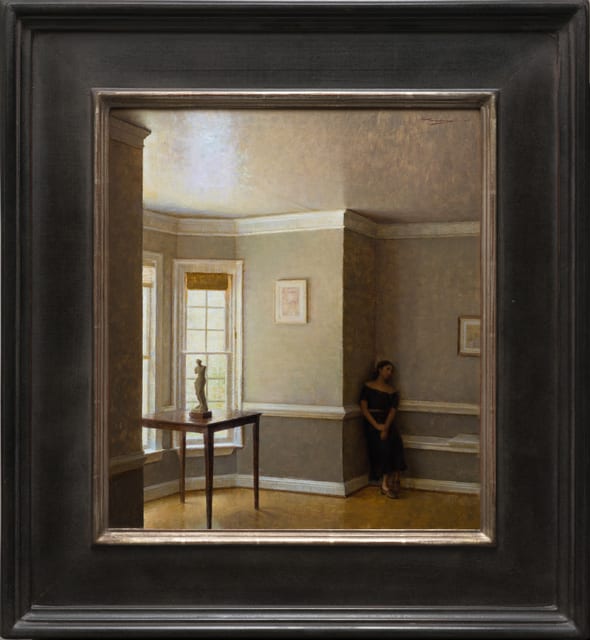 Alex Venezia, Interior with Young Woman, 2019