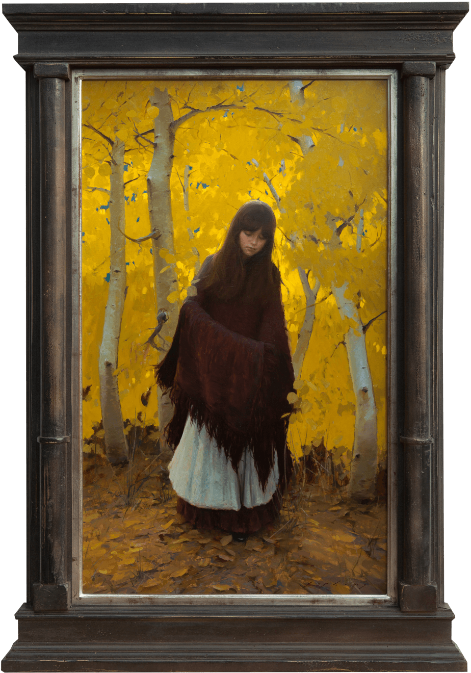 Jeremy Lipking, Fall Aspens, 2017