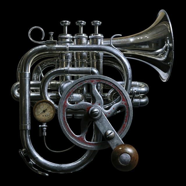 Jeff Bartels, Hand Crank Trumpet, 2018