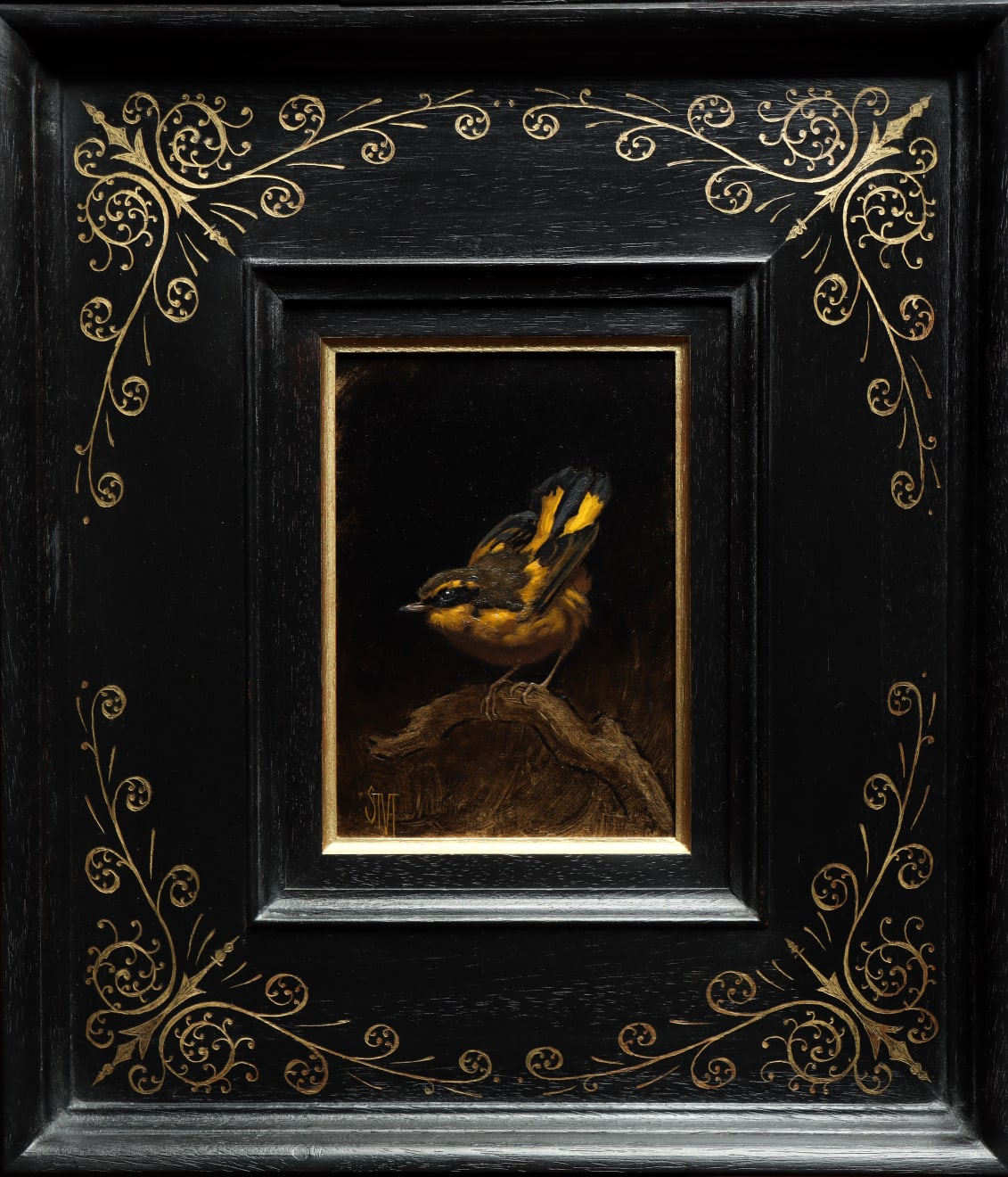 Sarah Margaret Gibson, Portrait of a Golden Bush Robin, 2022