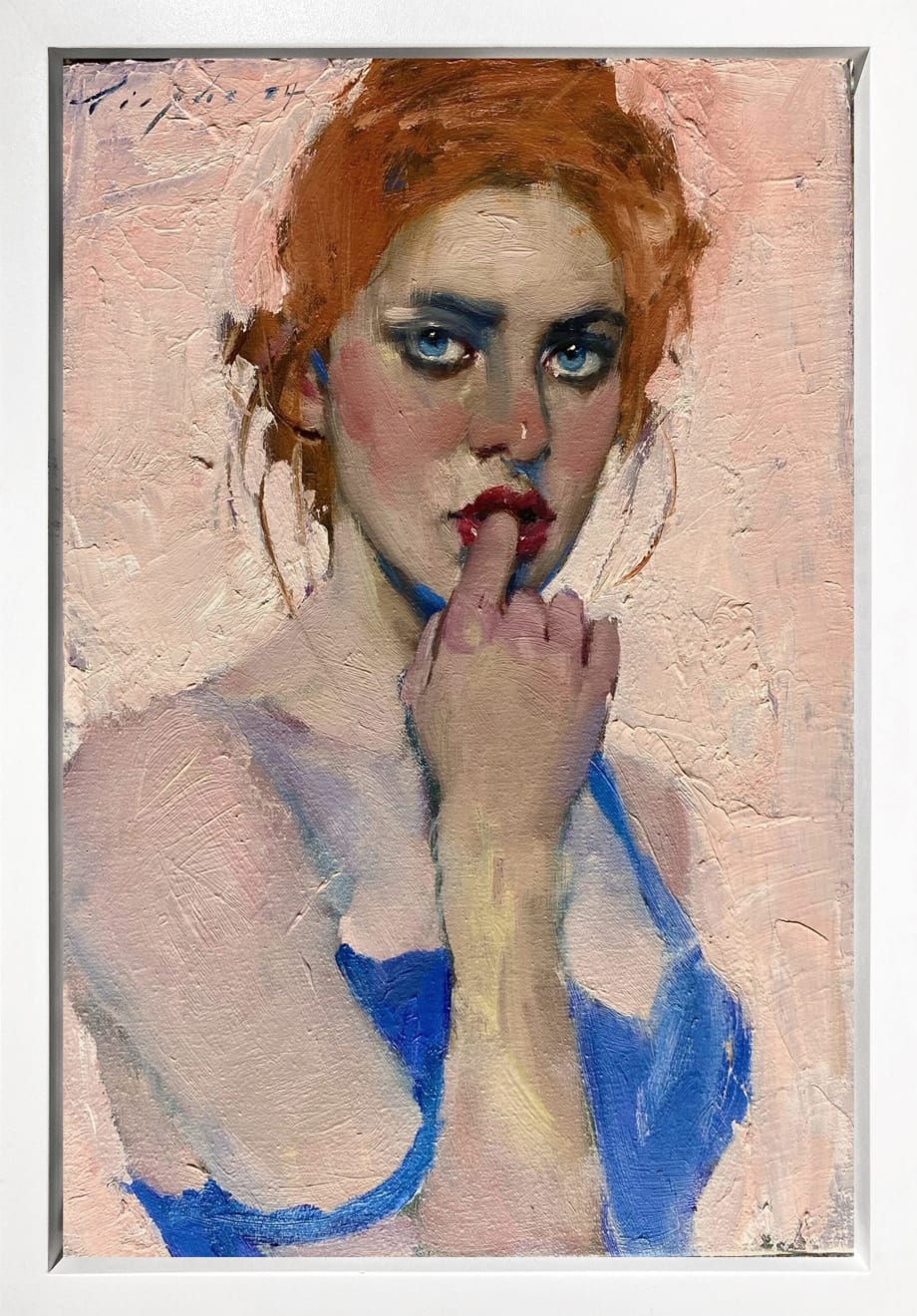Malcolm T. Liepke, Biting Her Finger, 2024