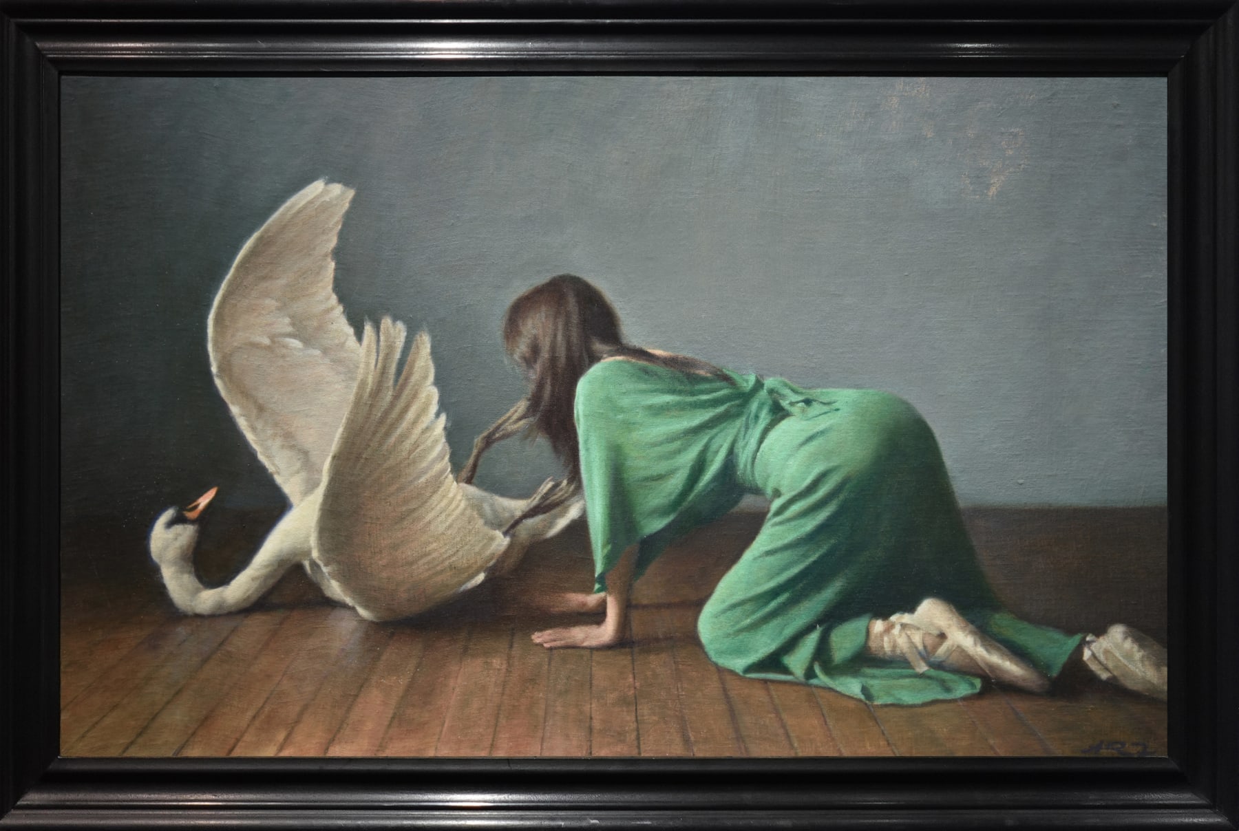 Alex Russell Flint, Study For Leda, 2025