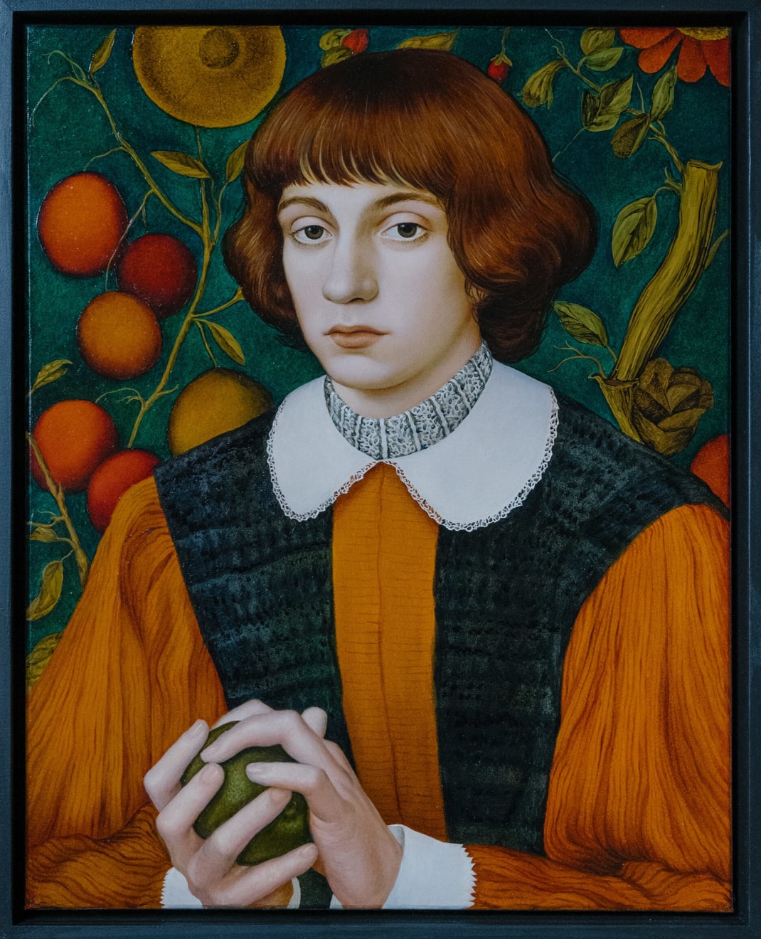 Elen Bezhen, Portrait with Mango, 2024