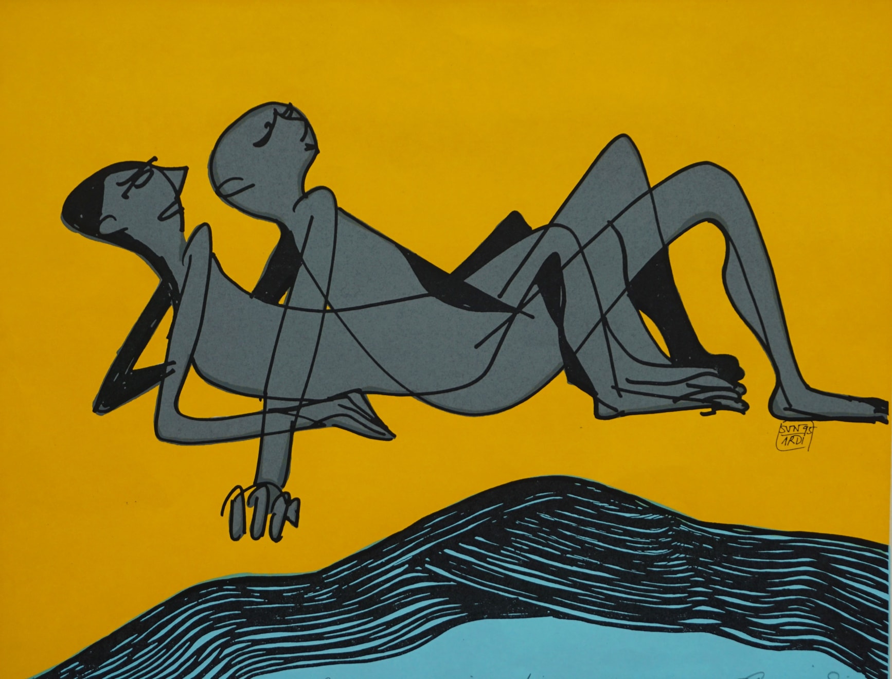 Sun Ardi, Dua Orang di Pantai, 1995