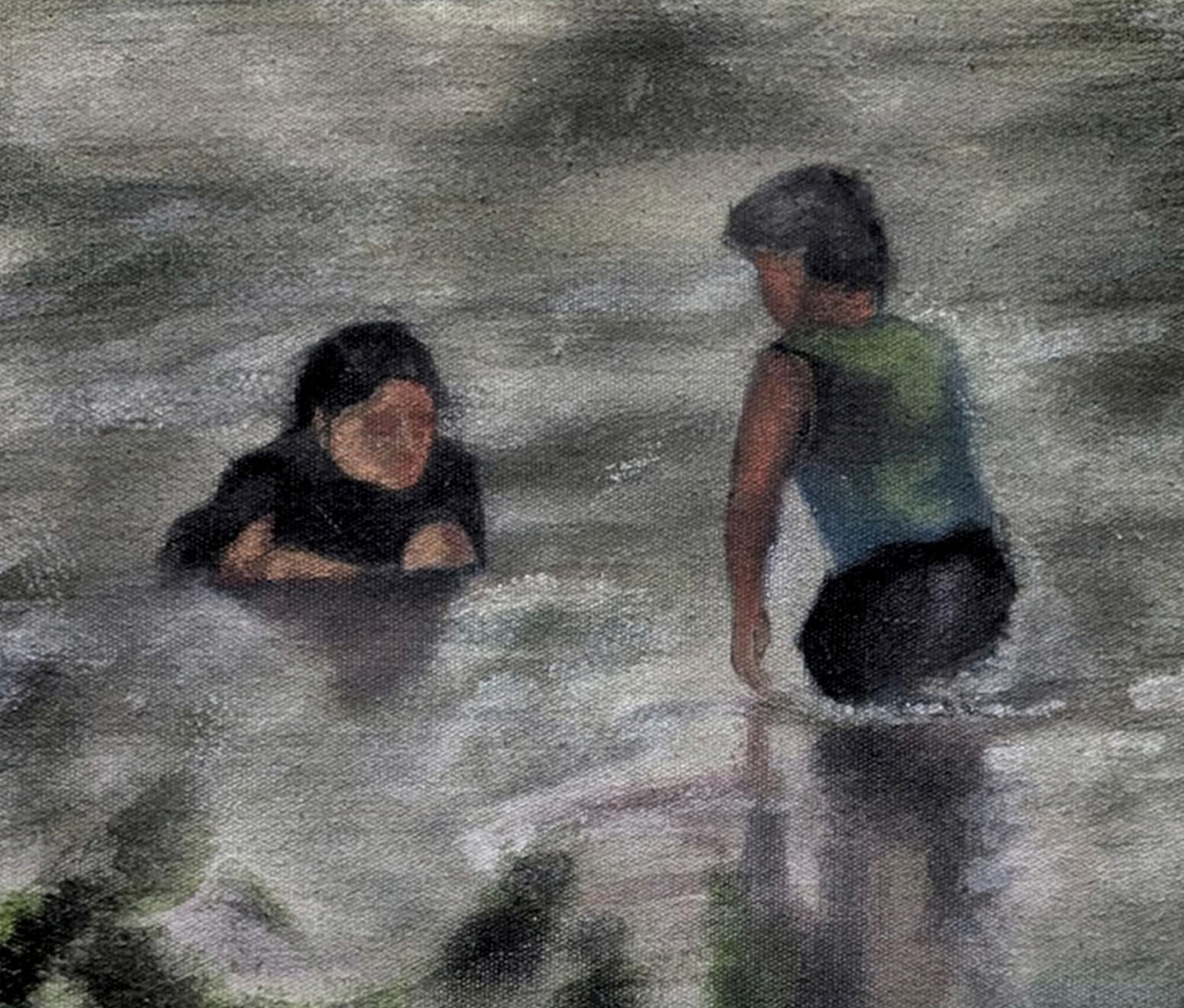 Khushbu Baria, Recalling 1 (Two canvas series), 2025