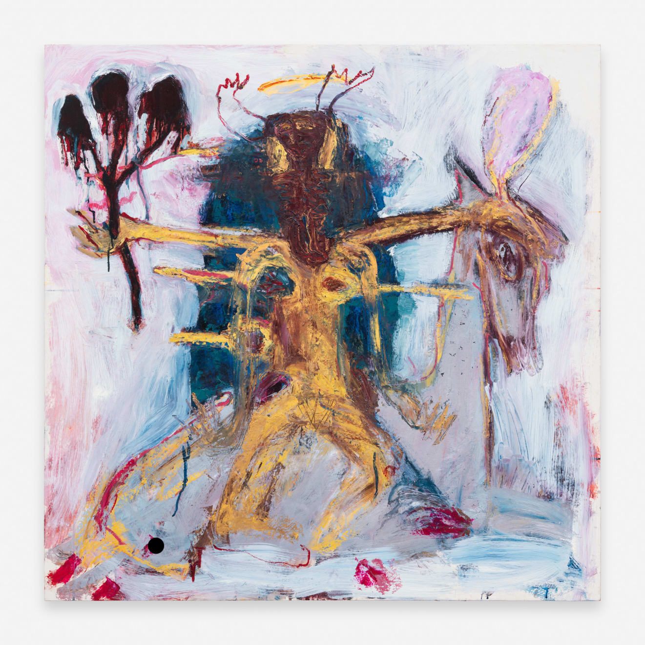 Kate Walters, The all-seeing ones: horse, night-flower, palm, body, crown, child, 2024