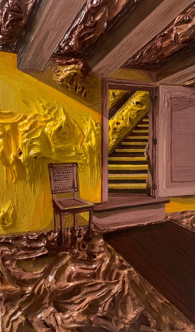 Anna Rocke, Stairway in Yellow, 2023