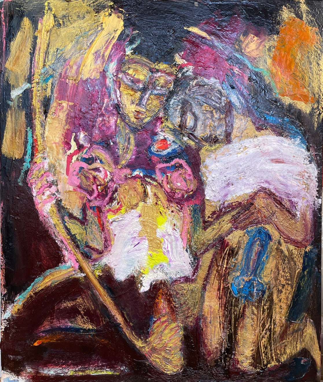 Kate Walters, Lovers with Flower Wands, 2022