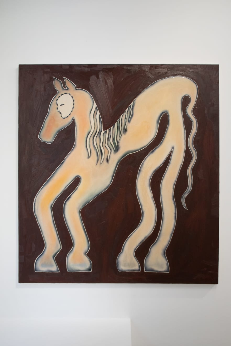Anousha Payne, A temporary shift (self portrait as a horse), 2022