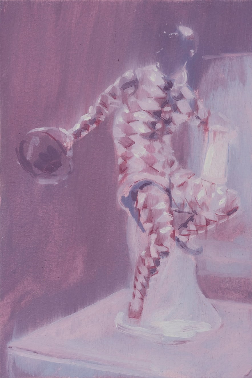 Casper White, Study for Meissen Manufactory Harlequin with Jug, 2021