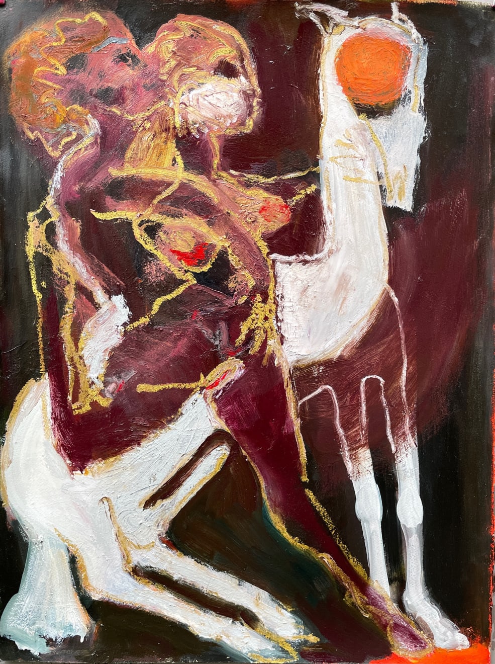 Kate Walters, Lovers with Spirit Horse and Sun Eye, 2022