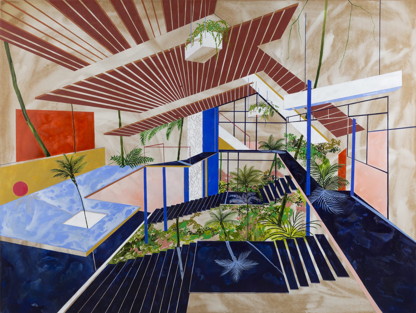 Charlotte Keates, Where the Peach Blossoms Light the Path Beneath, 2019