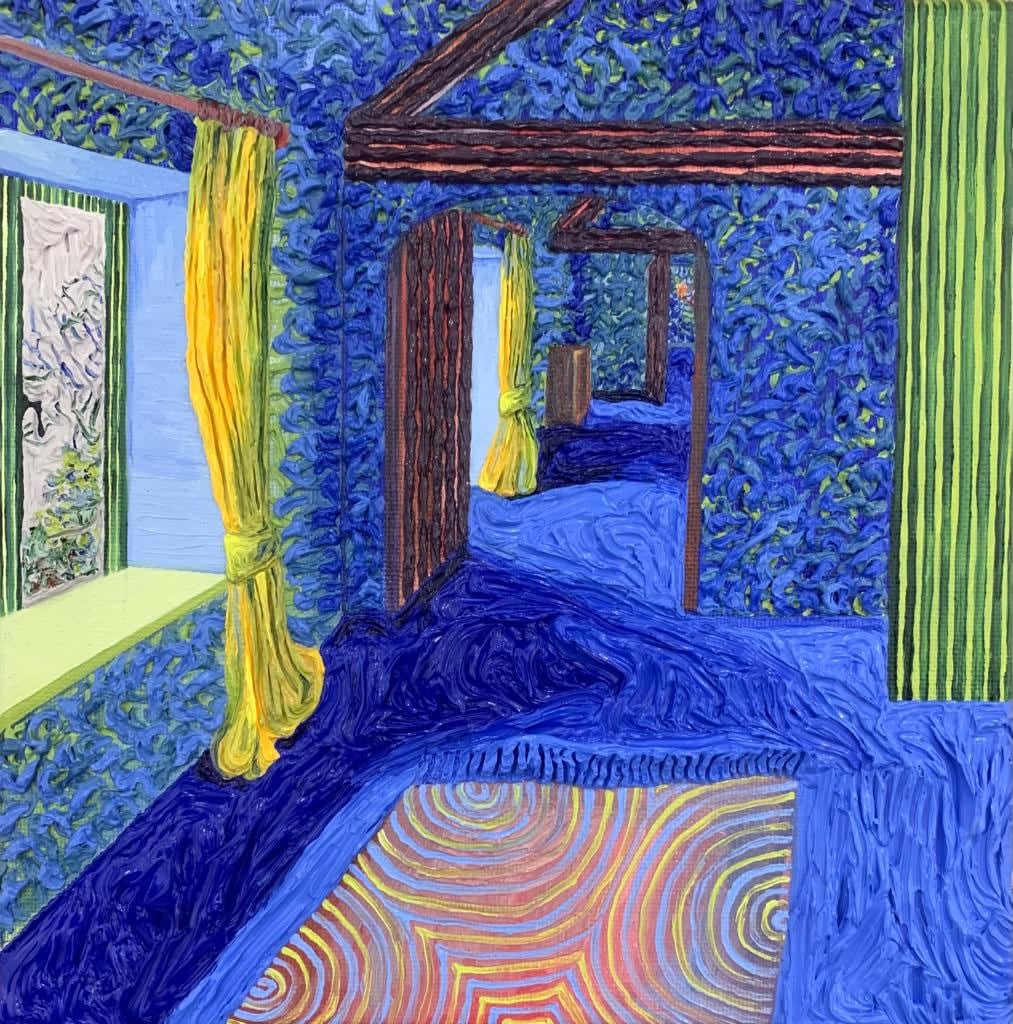 Anna Rocke, Yellow Curtains, 2023
