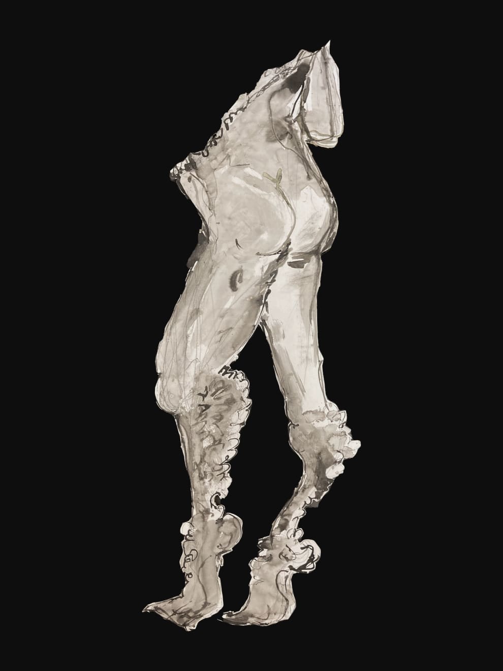 Madeleine Wood, Creature cut-out (Fawn), 2023
