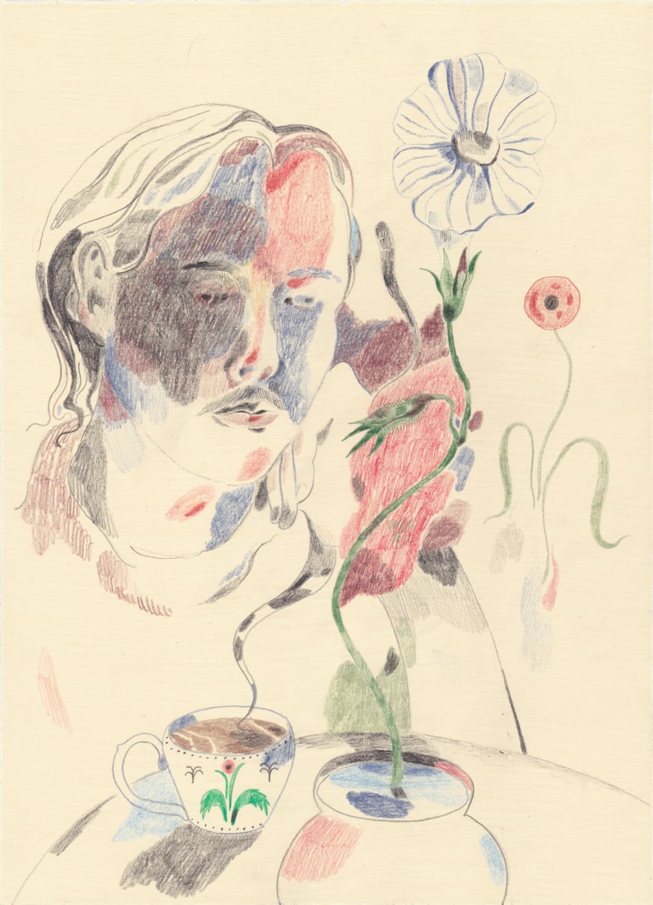 James Owens, Self Portrait in Lockdown, 2021