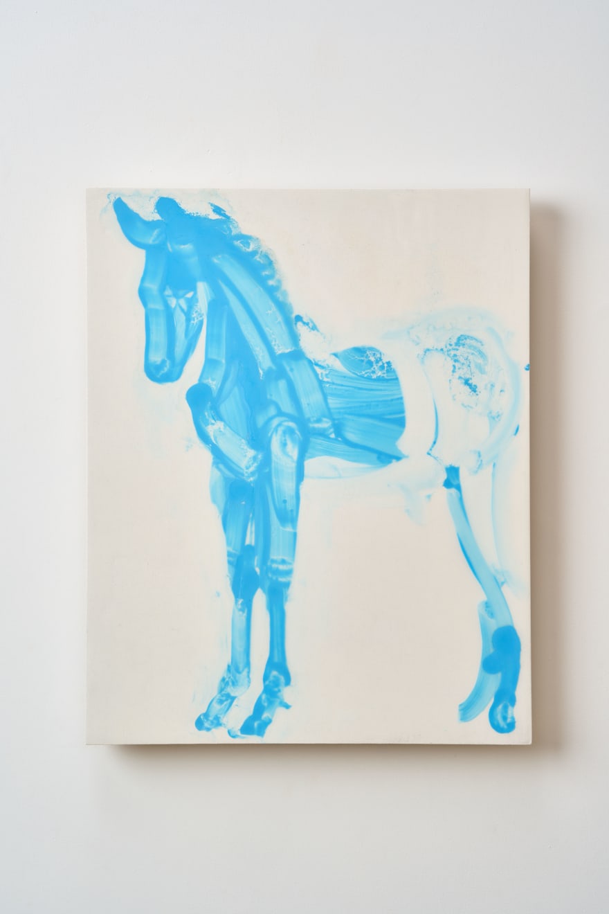 Ilona Szalay, Blue Horse, 2023