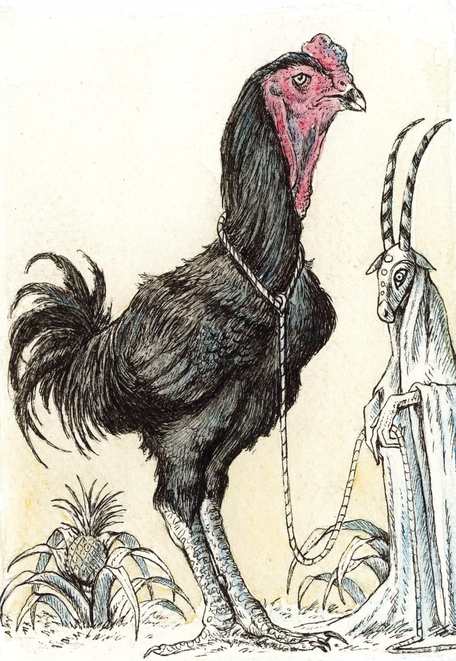 Cayetano Sanz de Santamaria, The Proud Owner of Panthera, The Pineapple Fed Rooster, 2023