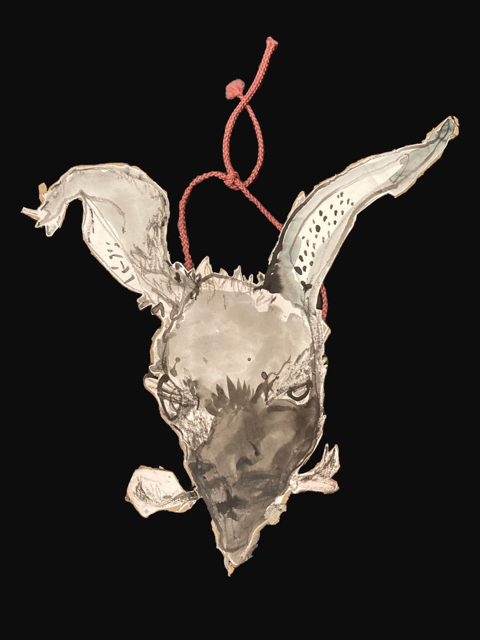 Madeleine Wood, Creature cut-out (Mask), 2023