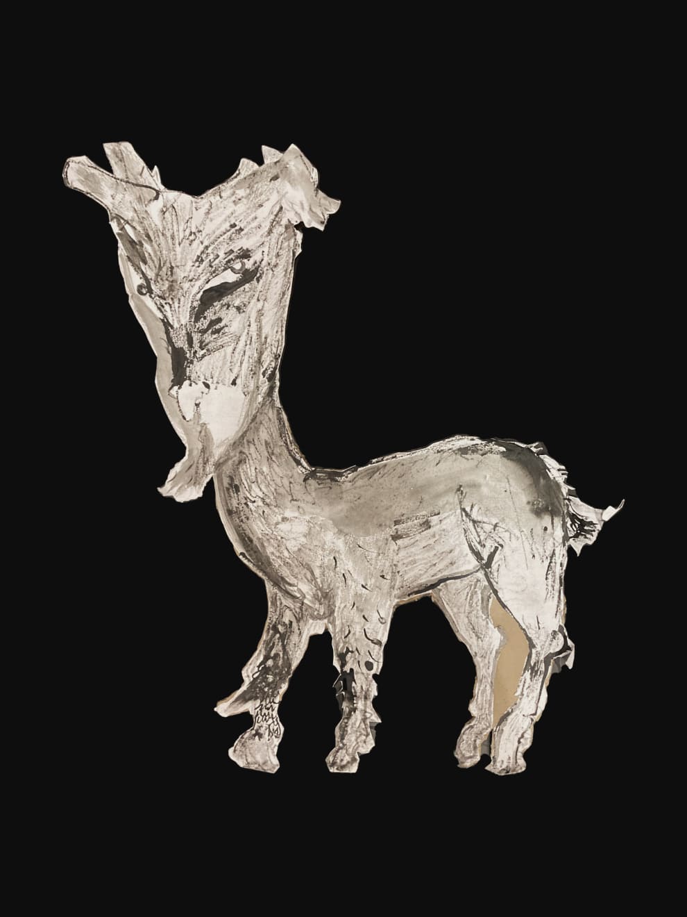 Madeleine Wood, Creature cut-out (Kid), 2023